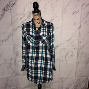 Flannel shirt dress